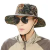 Berets Sommer Eimer Hüte Für Männer Frauen Faltbare Dschungel Kappe Fischer Sonne Outdoor Camouflage Sonnencreme