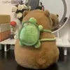 Stuffed Plush Animals Capybara Plush With Turtle Backpack Simulation Capibara Anime Fluffty Doll Cute Stuffed Animals Doll Xmas Gift Kid ToysL231027