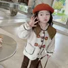 Vestes filles manteau vêtements d'extérieur couleur unie pour motif Floral veste pour enfants Style décontracté enfants vêtements fille