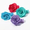 Haarschmuck 5 Teile/satz 1,7 ''Süße Rose Blume Clips Für Kinder Mädchen Mini Einfarbig Haarnadeln Barrettes Kopfbedeckung Mode