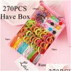 Hårgummiband 1Set Girls Cute Elastic Hair Bands Hairpins Flower Claws Clip Rubber Band Ponyil Holder Kids Fashion Acc Dhgarden Otpus