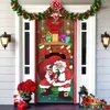 Juldekorationer Jul Elves Dörromslag Nightmare Before Christmas Outdoor Decorations Props Santa Xmas Backdrop Banner For Party House Door 231027