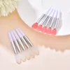 Makeup Brushes Double Side Soft Silicone Head Eyeshadow Lip Applicator Brush 5Pcs With PVC Bag Cosmetic Beauty Tools