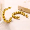 Brincos de argola dourados, aço inoxidável para mulheres, joias redondas torcidas, piercing de argola simples, presentes de natal para meninas