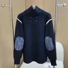 Pulls pour hommes automne hiver pull col haut fermeture éclair robuste autocollant de lavage pull pour hommes et femmes