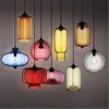 pendant lights glass Loft Pendant Lamps E27 85V-265V Lighting Fixture color glass ball pendant light hanging lights