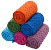 Couvertures de serviette de yoga en microfibre Serviettes de couverture de tapis de pilate Serviette antidérapante avec sac en filet de transport Serviette de sport en microfibre très absorbante 72x24 pouces