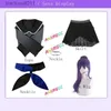 Anime Costumes ANIMECC Asahina Mafuyu Cosplay Come Wig Anime Project Sekai Coloré Stage Cosplay Halloween Party Tenues pour Femmes Filles L231027