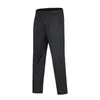 LU-1625 Pantalon de survêtement pour hommes de styliste, pantalon coréen décontracté, coupe ajustée, couleur unie, pantalon de sport