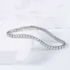 LOKKEI – Bracelet de Tennis en diamant Moissanite plaqué or pour femmes, bijoux de Style Hip-Hop, vente en gros, 3MM, ne ternit pas