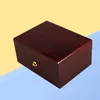 Watch Boxes Case Holder Organizer Premium Wood Storage Box Jewelry Bracelet Gift Single Grid( Red) Wooden