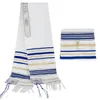 Sjalar messianic je israel tallit bön sjal halsdukar med talis väska gåvor för kvinnliga damer män 180*50 cm 9 färger 231027