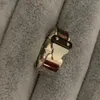 Lady party ring 316L stainless steel 18K gold rose silver women men wedding Jewelry real leather rings Whole birthday gift260k