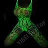 Sexy Set Erotic clothing Luminous Sexy Bodysuit See-through Hollow Netsuit Sexy Costume Netsuit Lingerie Bondage Sex Shop 231027