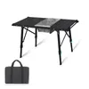 Camp Furniture Adjustable Height IGT Table Outdoor Aluminum Alloy Portable Camping With Gas Stove Teaism Tray Grill Equipment