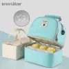 Diaper Bags Mummy Backpack Baby Milk Food Storage Thermal Bag Warmer with Feeding Bottle Keeps Drinks Cool Travel 231026