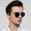 Óculos de sol lente pochromic alta qualidade redonda sem moldura mulheres homens designer moda óculos sol ouro metal quadro