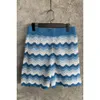 Casablanca Desginer Knit Wave Weave Hollow Out Beach Drawstring Shorts American Sports Casual Pants Casablanc