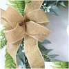 Other Event Party Supplies 1Pc Wreath Christmas Rattan Ring Fresh Natural Decor Simated Letters Xmas Door Garland For Home Wall T20090 Dhsvr