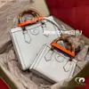 Bags New Classic Kucci Purse Summer Bag Women Bamboo Knot Handle Tote Princess Handbags Diana Anniversary Women's Totes S7MW