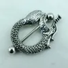 Newly Fashion Non-mainstream Nipple Rings Stainless Steel Retro Chinese Dragon Body Piercing Jewelry303W