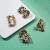 Broszki luksusowe perłowe kratę kratownicze litera litera emalia inicjały kod dla kobiet dziewczęta kreatywne impreza ślubna garnitur prezenty biżuterii