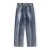 Pantaloni da uomo Jeans casual da uomo Autunno Inverno Sport con tasca da uomo Tubo dritto elastico in denim lungo da esterno