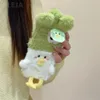 Cell Phone Cases Cute light chicken fluffy phone case suitable for iPhone 15 14 12 13 Pro Max 15 Pro 11 warm fur flip lens mirror protection phone case 231026