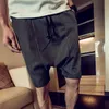 Herr shorts sommar mode randig droppe gren harem herrar elastisk midja plus storlek 5xl baggy lös casual streetwear beach243r