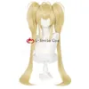 Catsuit Costumes Tsukiyomi Utau Anime S Chara doré Cosplay résistant à la chaleur cheveux synthétiques Halloween fête perruques + bonnet de perruque