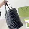 Designer der Tragetaschen Travel Classic Diagonal Stripes Quilted Handbag Black Shopping Purse Shoulder