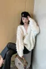 Women's Sweaters Xiaojing Same Style French Small Fragrant Fringe Feather Soft Glutinous Knitted Cardigan Sweater Coat