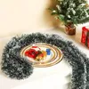 Dekorativa blommor 200 cm Jul Tinsel Garland Glänsande krans Madder Flower Ribbons Xmas Tree Ornaments Wedding Birthday Party Decoration