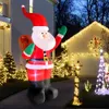 Inflatable Bouncers Playhouse Swings 1 8m Xmas Santa Built in LED Lights Up Model Outdoor Ornament Gift Party Year Indoor Props Decor 231027