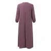 Casual Jurken Dames Moslim Lange Mouw Jurk Vintage Trui Abaya Gebed Kleding Formele Gelegenheid Vestidos Para Mujer 2023