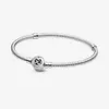 100 % 925 Sterling Silber Moments Herz Infinity Verschluss Schlangenkette Armband Mode Hochzeit Schmuck Accessories237a