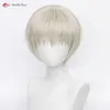 Catsuit Kostüme Anime Jujutsu Kaisen Cosplay 28 cm Kurze Inumaki Toge Hitzebeständige Haar Rollenspiel Perücken + Perückenkappe