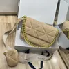 21ss diamante controllato pelle di pecora amaca hobo borsa firmata borsa in vera pelle borsa a spalla borse donna borse crossbody patchwork prd