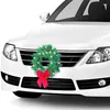 Decorative Flowers Christmas Decor Wreath With Lights Fits Car Truck Mounting Equipment Included