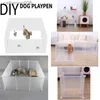 Bebek Ray 20 PCS Pet Playpen Alt DIY Genişletilebilir Çit Kafesi Küçük Hayvanlar için Kobaylar Hamsters Bunnies Tavşan Yard Pet Suppliesl231027