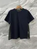 Women's T Shirts 2023SS Summer Luxury Women High Quality Prints Patchwork Short Sleeve T-Shirt Female Chic Tops Tee 2 Color Tutu