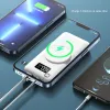 10000mAh Magnetic Wireless Power Bank 66W PD20W Fast Charging PowerBank Portable Charger Externt batteri för mobiltelefoner