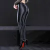 Sexiga strumpor Retro Glossy Satin Pencil Pants Leggings Kvinnor Sexig olja Glänsande formande strumpbyxor Stretchy Cuban Heel Back Seam Tights 231027