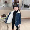 Giubbotti Autunno Inverno Neonate Cappotti Bambini Peluche addensato Giacca di jeans Abbigliamento per bambini Capispalla casual quotidiano 2-8 anni Costumi