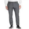 pantaloni da uomo grigio chiaro su misura pantaloni eleganti pantaloni lunghi casual maschili slim fit piatti conferma pantaloni in vita p512317i