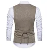 Men's Vests 2023 Vest Suit Double Breasted Designer Brand Sleeveless Formal Coat Top Adult Dress