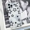 Cell Phone Cases Korean Cute Y2k Star Transparent Phone Case for iPhone 15 14 12 11 Pro Max X XR 7 8Plus SE Cute Shockproof Soft Cover Funda 231026