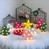 Autres fournitures de fête d'événement Lettre mignonne Flamingo LED Veilleuse pour bébé à côté de jouet Ananas Cactus Lampe murale Marquee Sign LED Home Decor de Noël 231027