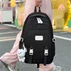 School Bags 2023 Travel Waterproof Book Fashion Ladies Cute Laptop Trendy Women College Student Backpack Girl Kawaii Nylon Bag