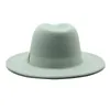 Breite Krempe Hüte Eimer Herbst Winter Wolle Fedora Hut für Frauen Solide Formale Hochzeit Dekorieren Mann Panamas Street Dance Kappe Fedoras Gorras Para Mujer 231027